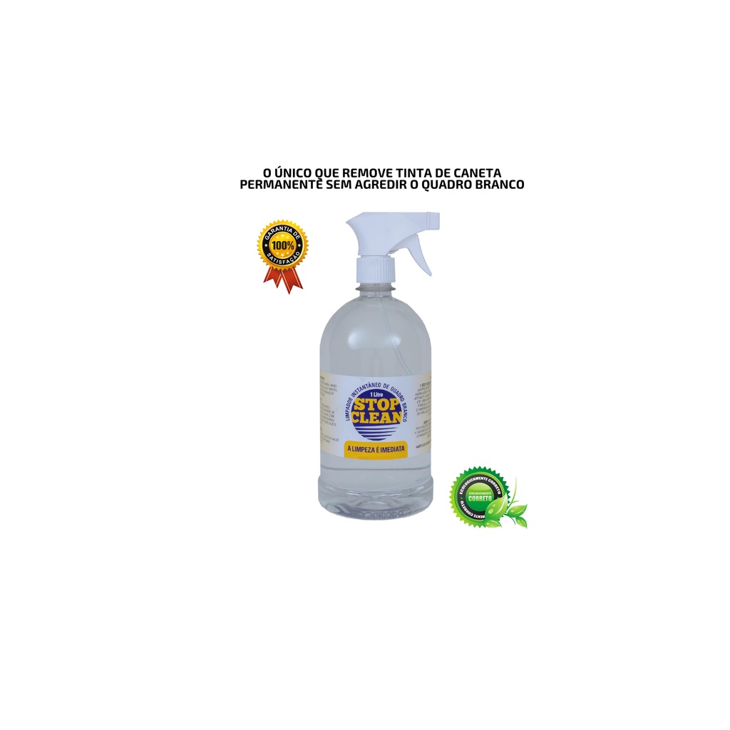 Limpador para quadro branco Stop Clean - 500 ml - Pincel Raro