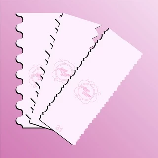 Espátula 20x08 cm ROSA BEBÊ - modeladora de bolo