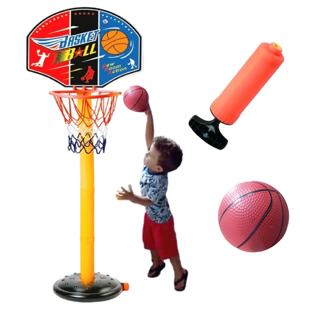 Cesta De Basquete P/ Atividade Física P/ Crianças Brinquedos Educativos ...