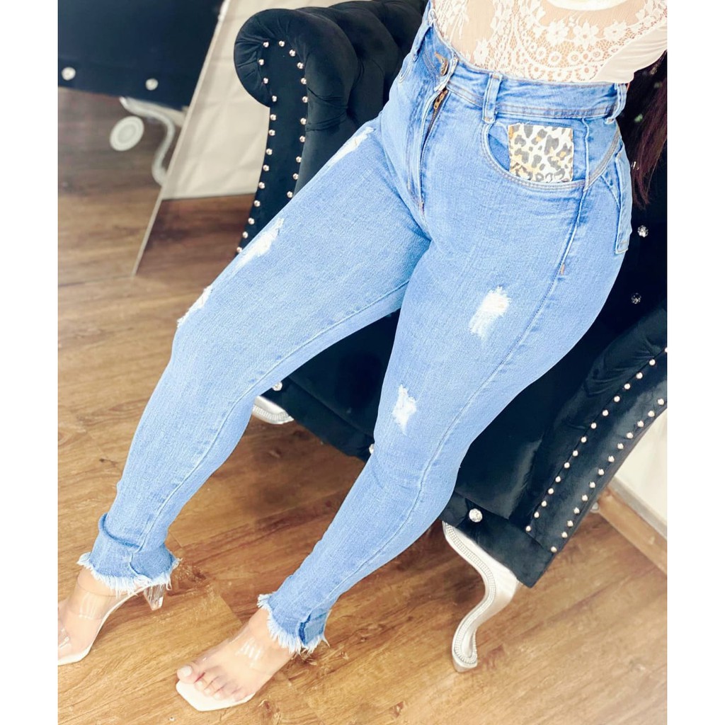 Calça jeans feminina hot sale sal e pimenta