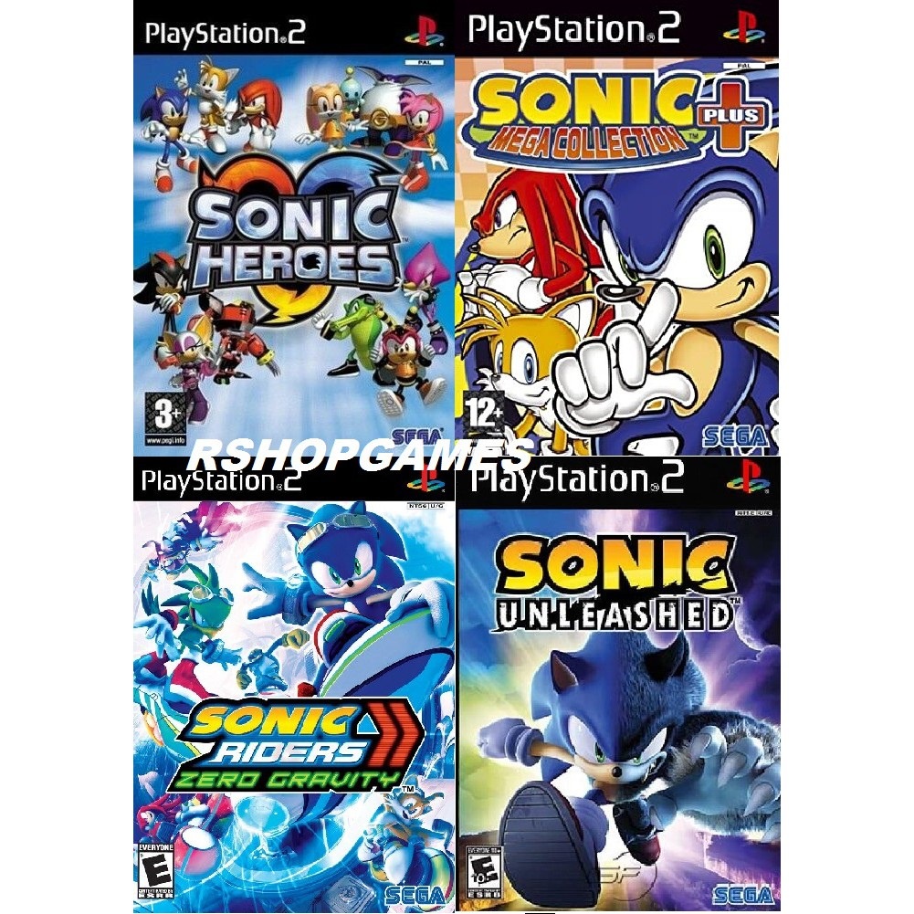 4 patches sonic ps2 +jogo de brinde | Shopee Brasil