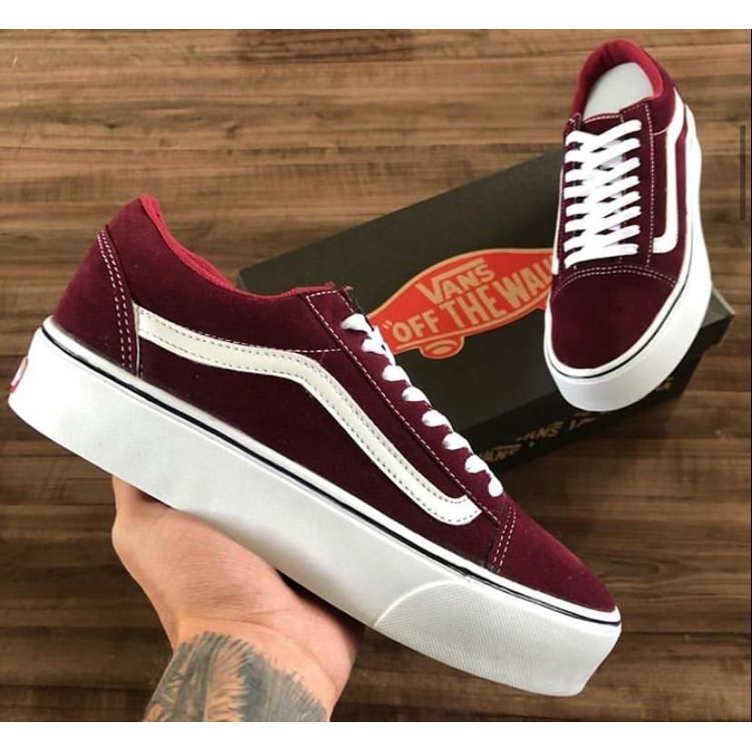 Vans Vermelho Camurça, Tênis Feminino Vans Usado 88742070