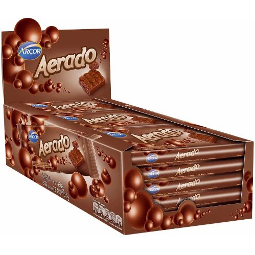 Chocolate Arcor Aerado Duo ou Ao leite 15 Unidades de 30g | Shopee Brasil