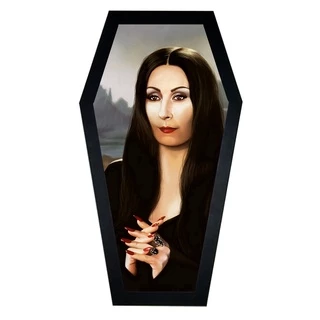 Quadro Coffin Caixão Arte Mortícia Addams Moldura Exclusiva