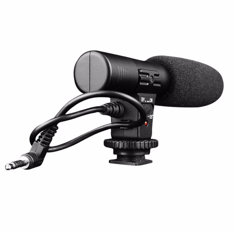 Microfone Para Gravação Estéreo de Vídeo Digital Para Câmeras | Shopee ...