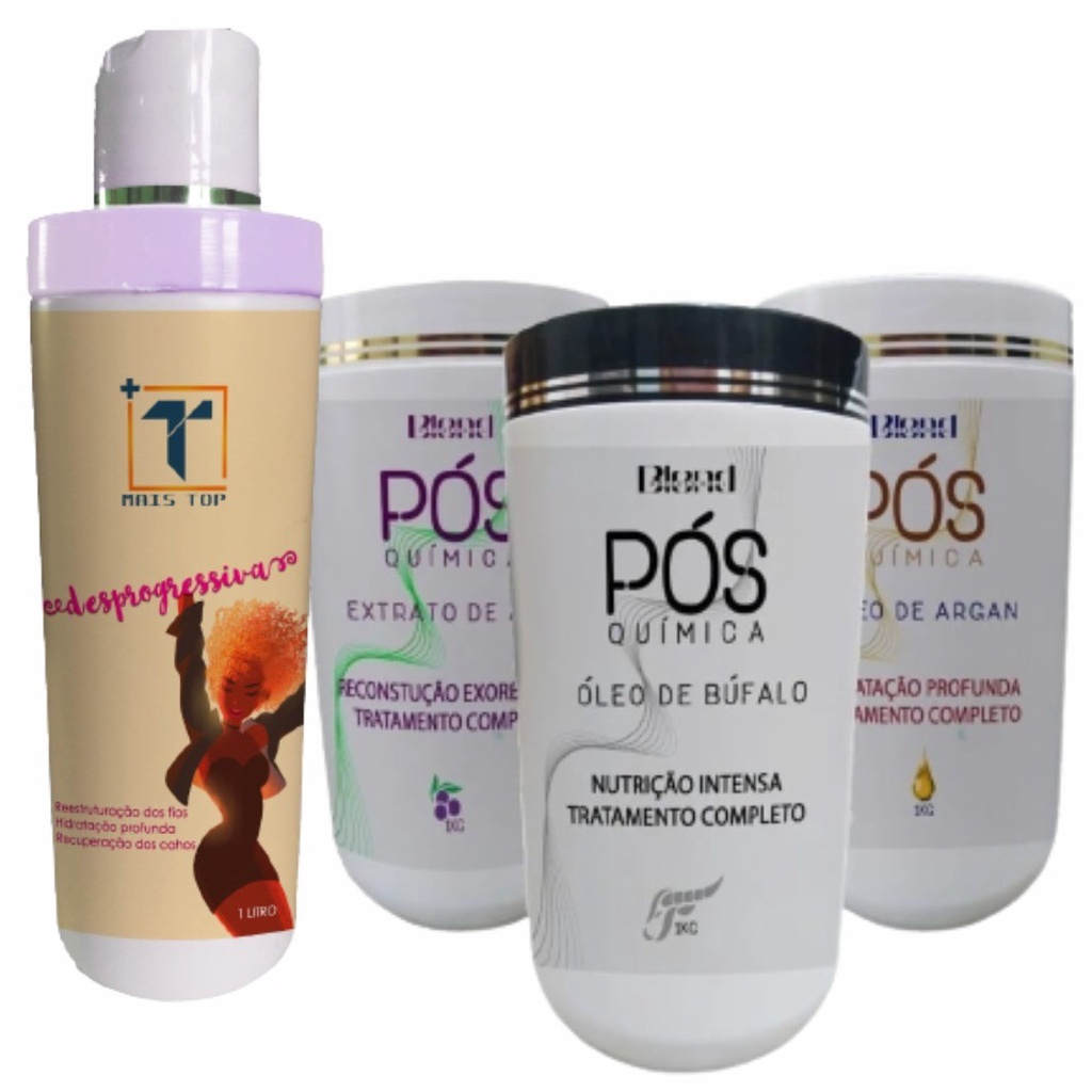 Kit Desprogressiva Volta Aos Cachos Transição Capilar Shopee