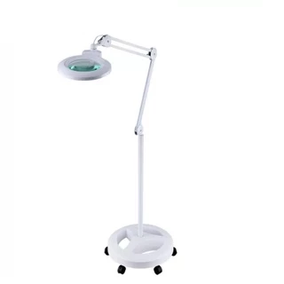 Luminária Lupa Led Articulado Profissional Estética com Roda 5X 120 Leds