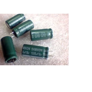 10 Peças Capacitor Eletrolítico 1500uf X 16v 105°c Samxon / Jicon Originais