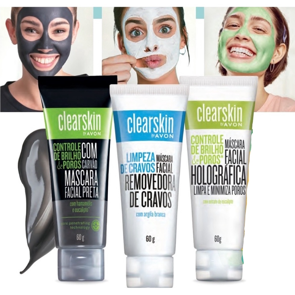 Clearskin Máscara de Tratamento de Cravos e Espinhas 60g - Avon ...