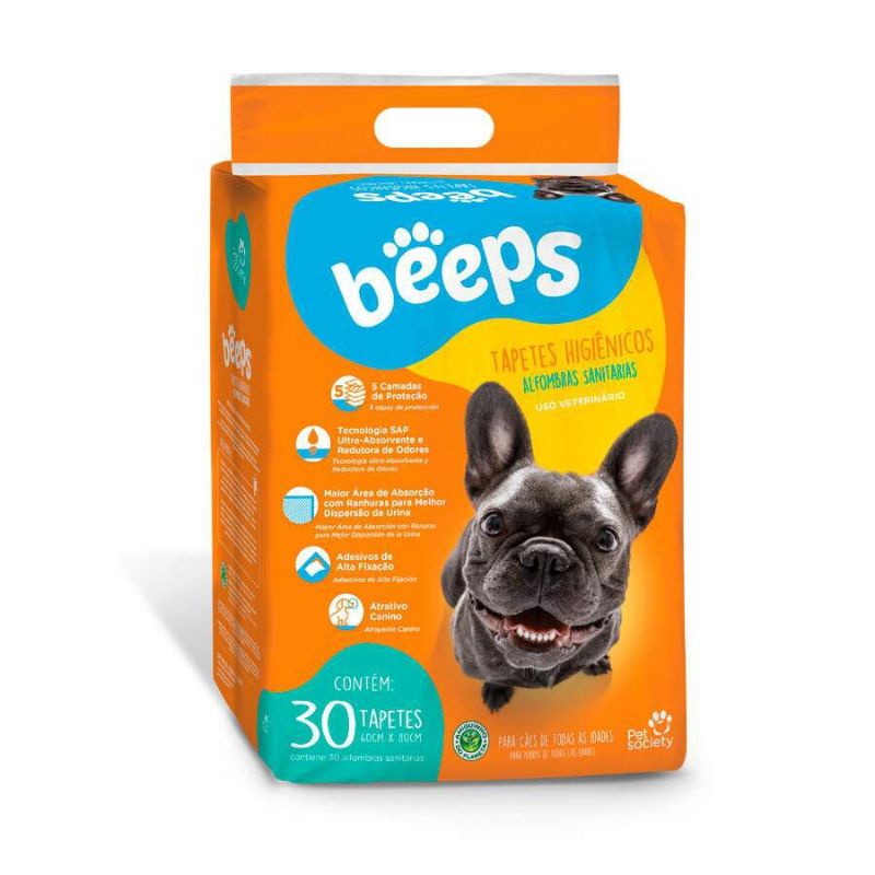 Tapete Higiênico Beeps Training- 30 UNIDADES | Shopee Brasil