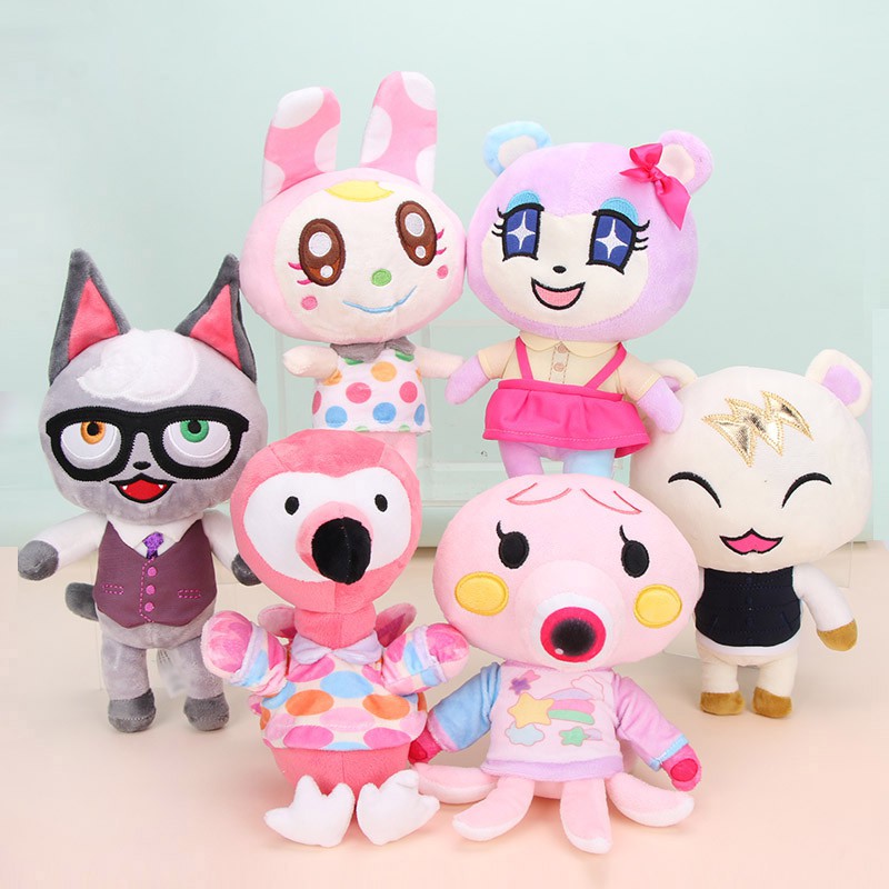 20cm Animal Crossing Novos Horizontes Brinquedos De Pelúcia Marshal Judy Tasha Tom Nook Marina Chrissy Flora Bunnie Isabelle