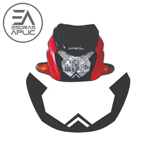 adesivo mascara farol pop 110 i honda emblemas