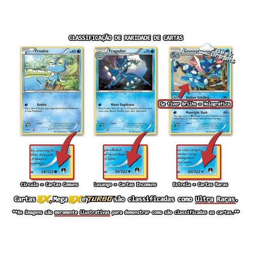 Lote Kit De 50 Cartas Pokémon + 1 Pokémon Lendário