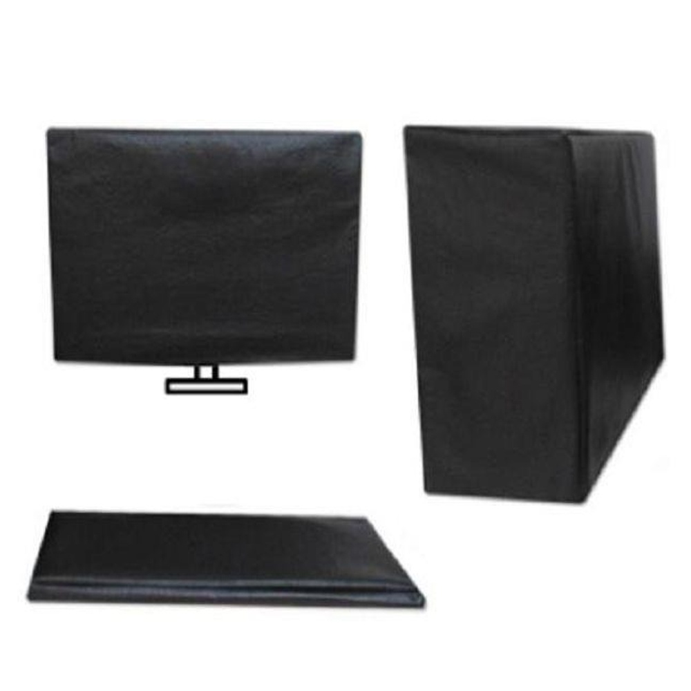 Kit 3 Capas para Computador Pc Preta Impermeável Para Teclado Gabinete ...