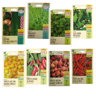 Kit Hortaliças com Pimentas - Kit Horta em Casa!!