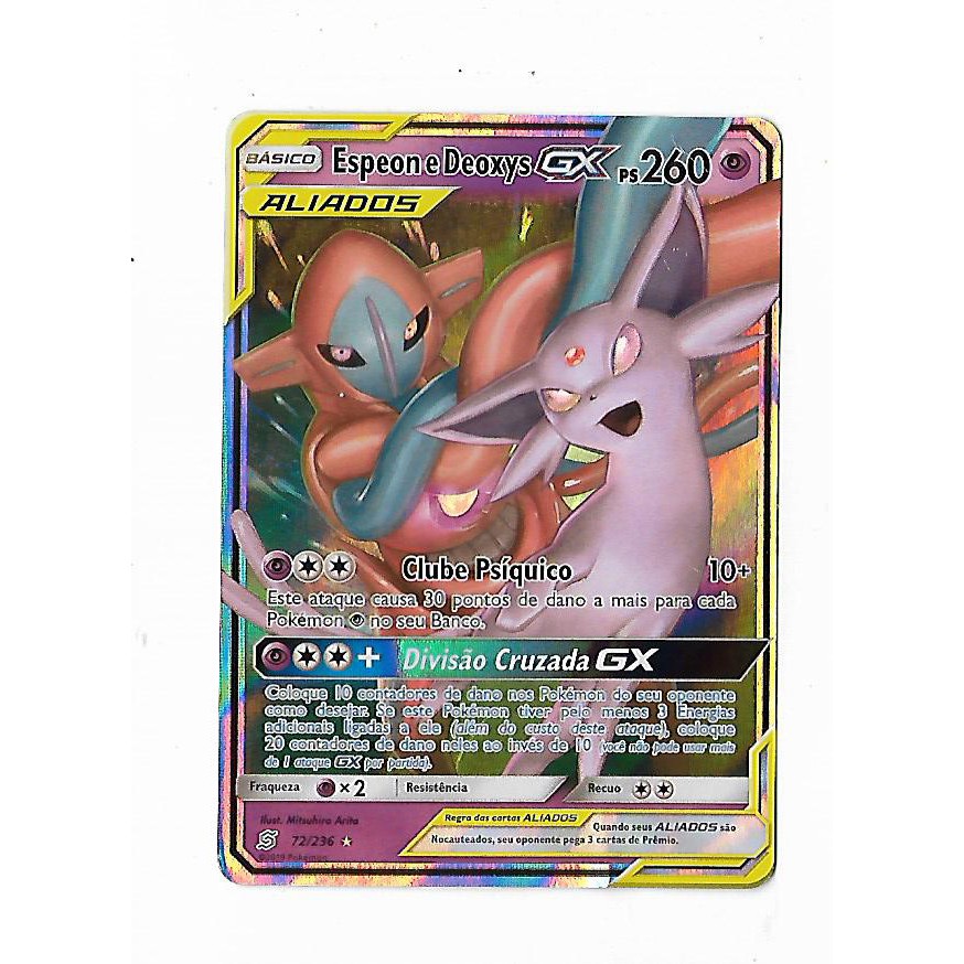 Carta Pokemon Mega Lopunny e Jigglypuff GX Full Art Aliados