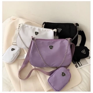 bolsa feminina transversal com bolsinha corrente“xnj”