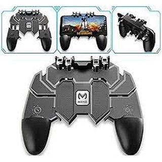 Mini controle de jogos para celular pubg, joystick de metal com gatilho e  botão de atirar, para celular l1r1 e iphone x, botão de atirar e mira