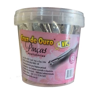 Pinça Pote Nvc Com 60 Unidades Cruz De Ouro