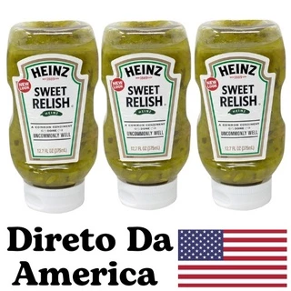 3 Heinz Sweet Relish 375 ml - Pepino Agridoce ( Importado dos EUA )
