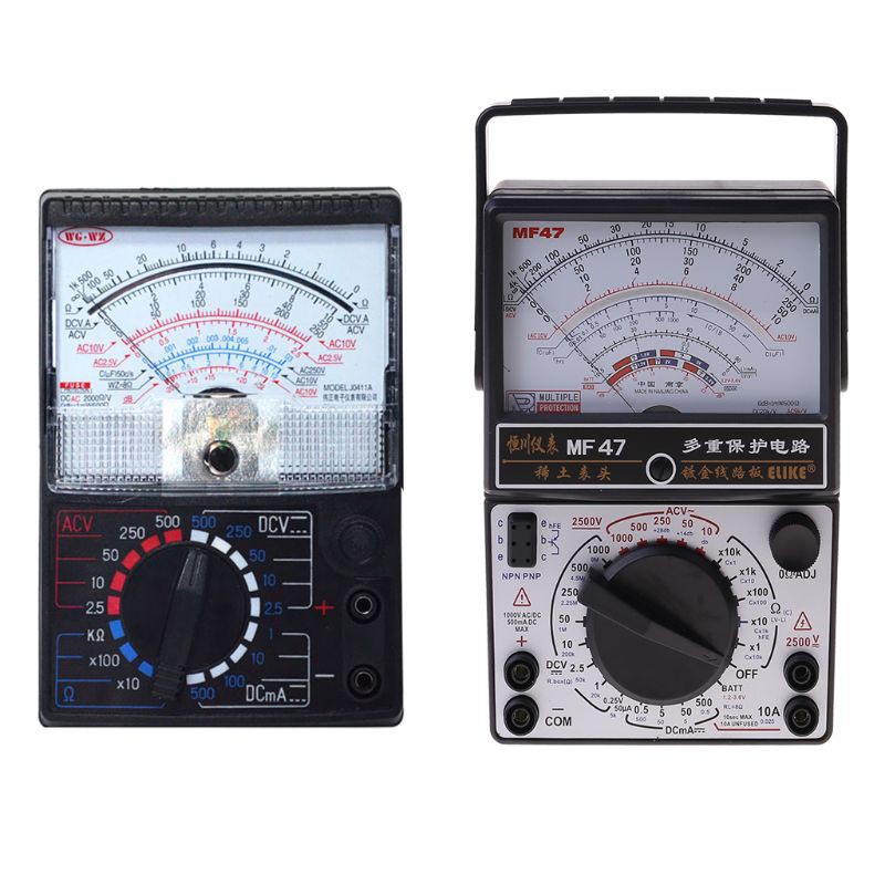 Mechanical Pointer Type Multimeter Measurement AC for DC Ohmmeter MF47