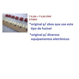 KIT REPARO COM 1 FUSÍVEL T 6,3A + 1 VARISTOR 14241 = TVR 14241 150 VOLTS 14MM