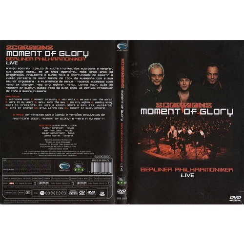 SCORPIONS MOMENT OF GLORY Dvd Lacrado