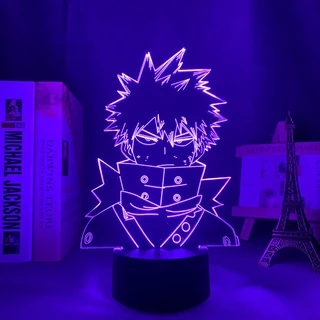 Anime My Hero Academia Katsuki Bakugo Figure Lâmpada Led Noturna Jagermeister