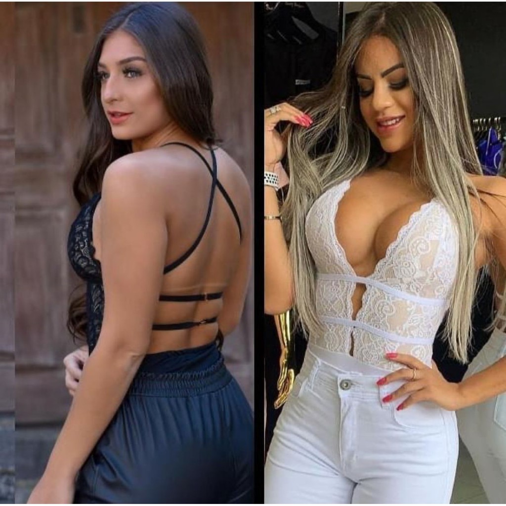 Body Renda E Bojo Cores Lindas Moda Feminina Na Promoção / Bory Sexy Com  Alcinha