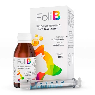 Suplemento Foli B Para Cães e Gatos Avert - 30mL