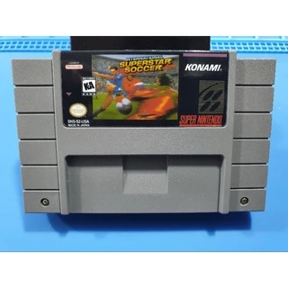 cartucho de super Nintendo super star soccer.