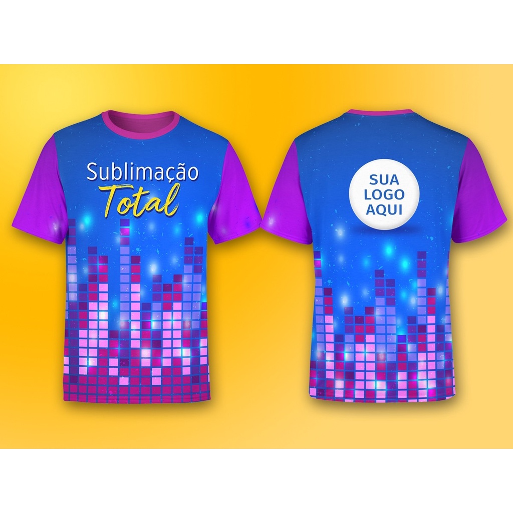 Camisa Personalizada Sublimação total - ( Dryfit Liso UV35+ ) com sua ...