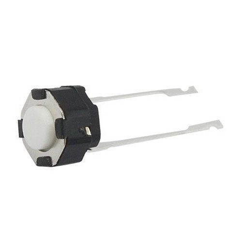 100 Pçs Chave Táctil Redonda 2 Terminais 4,3mm