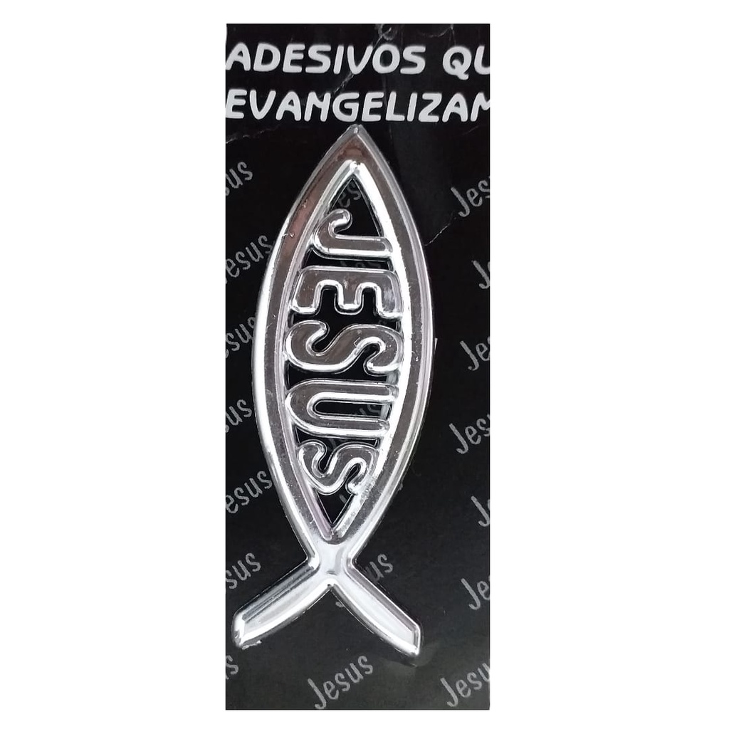 Adesivo Peixe jesus evangélico