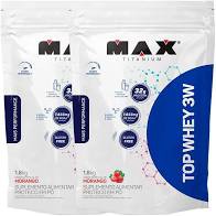 Kit 02 x Top Whey 3W hidrolisado 1,8kg Max titanium