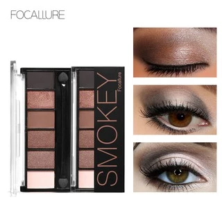 Paleta de Sombra de Olhos FOCALLURE com 6 Cores para Esfumaçar