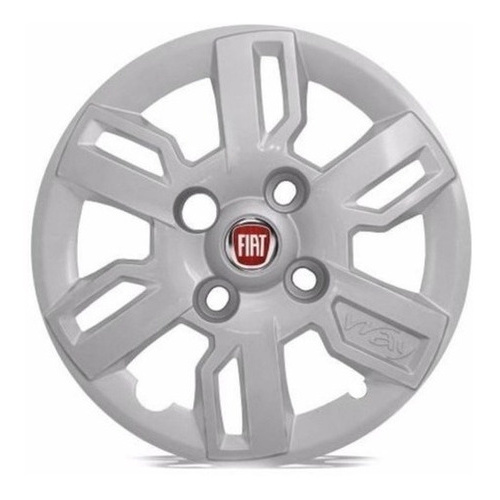 Jogo Calota Fiat Uno Way 2012 2013 2014 2015 Aro 13