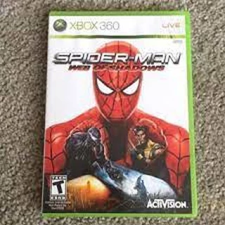 spider man web of shadows xbox 360 mídia física na caixinha