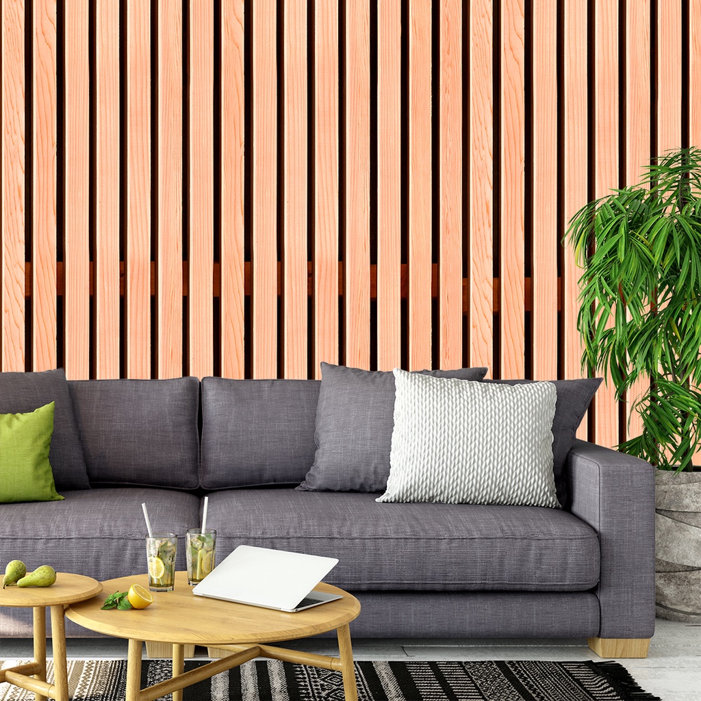 Papel de Parede Autocolante 50cm x 50cm Madeira Ripa Clara | Shopee Brasil