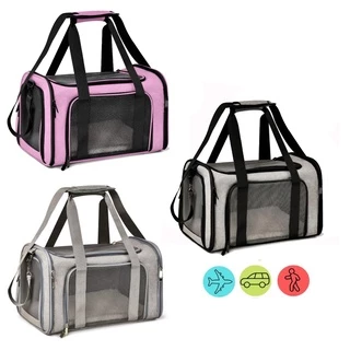 Bolsa de Transporte Pet Avião Viagem Mala para Cachorros e Gato Cabine - Duke & Dixie