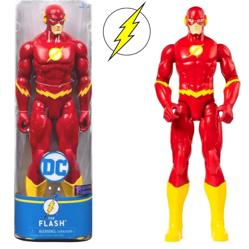 Figura Articulada The Flash De 30 Cm – 11 Puntos De Articulación, Estilo Cómic Auténtico, Coleccionable De DC Comics Para Niños De 3 Años En Adelante, Regalo De Superhéroe