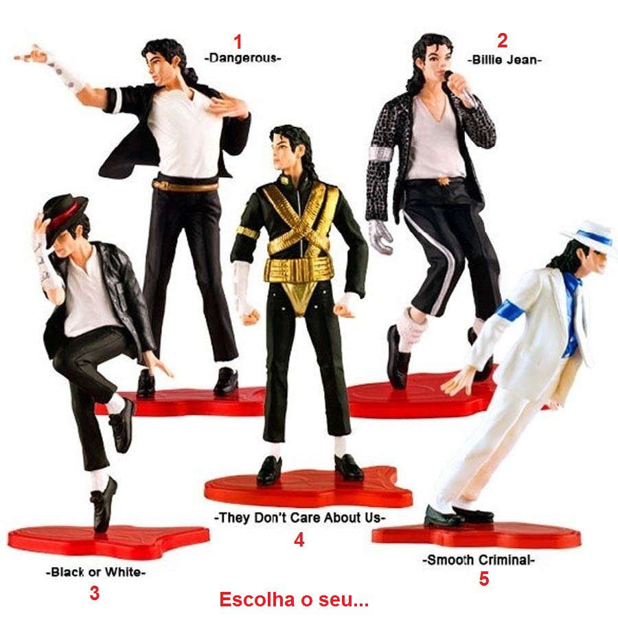Michael Jackson 1 Boneco Dangerous Billie Jean Black Or White Smooth Criminal They Don't Care About Us