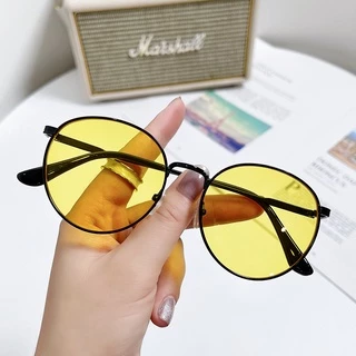 Moda Óculos De Sol Retro Metálicos Ins Inserto Personalidade Vermelhos Com Rede Irregular