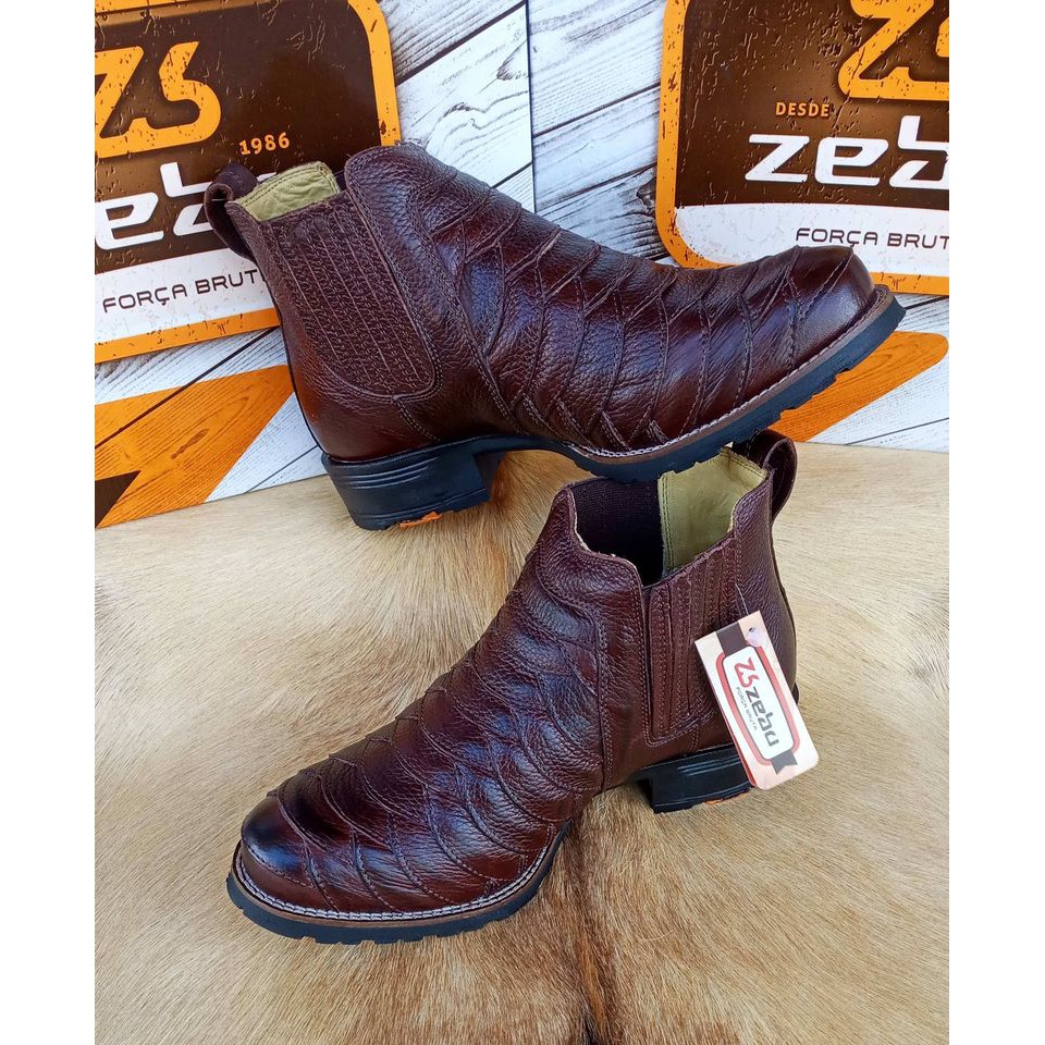 Bota store zebu escamada