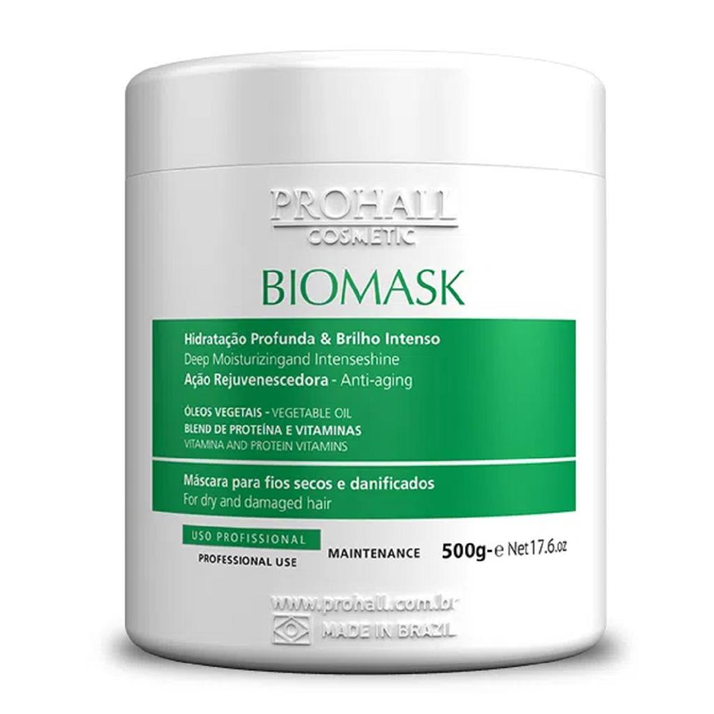Mascara Capilar Biomask Prohall 500g Hidratacao Profunda | Shopee Brasil
