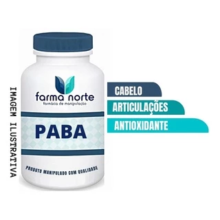 Paba (ácido Paraminobenzoico) 500mg 30 Capsulas