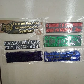 cartela com 6 placas