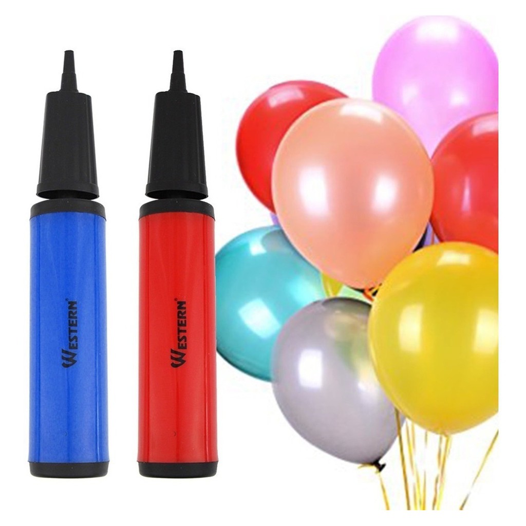 10 Mini Bomba Manual P/ Inflar Bexigas Bolas Balões P/ Festas | Shopee ...