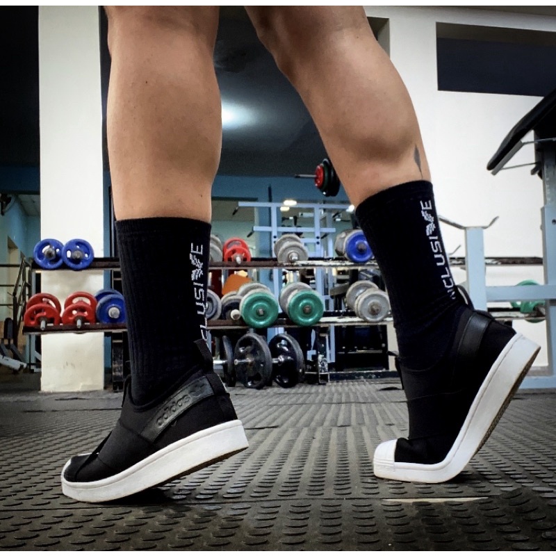 Meia Cano Alto para Esporte/Academia/Musculação | MODELO INCLUSIVE ...