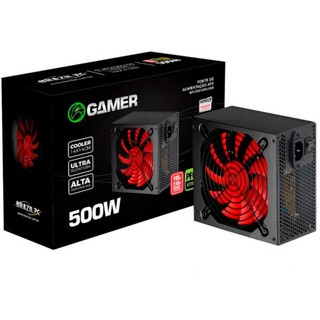 Fonte Gamer Atx 500w Real PFC Ativo 80 Plus BPC/500-80PLUS/B